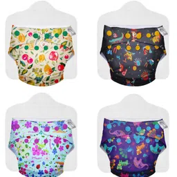 SuperBottoms NEW UNO Freesize Cloth Diaper  Cloth diaper for babies 3m to 3 years  Washable & Reusable cloth diaper  Comes with cloth diaper insert  Pack of 4-picture-12