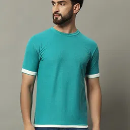 GET GOLF Men Solid Round Neck Cotton T-shirt-picture-30