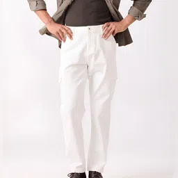 MH&Y Men Relaxed Fit Mid-Rise Cargos Trousers-picture-18