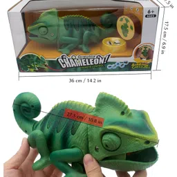 NEGOCIO C Chameleon Remote Control Animal Toy Realistic Lizard Electric Electronic Pets Car Kids- PACK OF 1- COLOR MAY VARY image 3