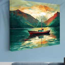 Myntra Elegant Homes Multicoloured 1 Piece Canvas Wall Paintings image 3