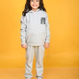 Anthrilo Solid Fleece Joggers - Grey Melange image 5