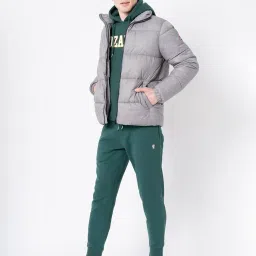 Red Tape Grey Regular Fit Quilted Jacket image 5