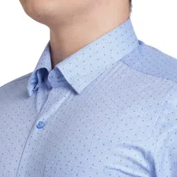 Raymond Blue Contemporary Fit Printed Shirt image 5