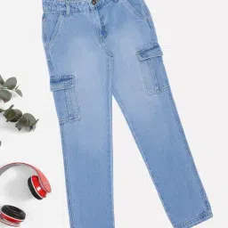 Pantaloons Junior Boys Crystal Blue Jeans-image-8