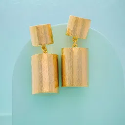 Kushal's Fashion Jewellery Gold-Plated Spherical Shaped Drop Earrings-picture-36