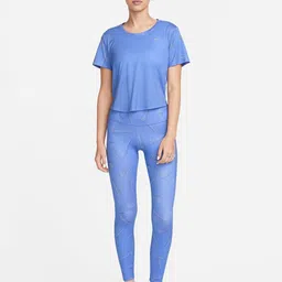 Nike Dri-FIT Swoosh Women's Short-Sleeve Printed Running Top image 5