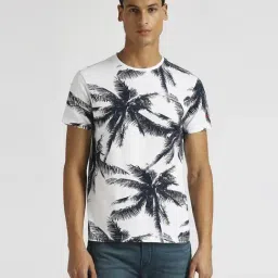 Pepe Jeans White Cotton Slim Fit Printed T-Shirt-picture-28