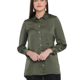 Oxolloxo Khaki Regular Fit Sassy Shirt-picture-12