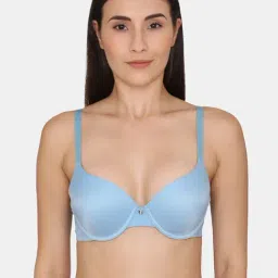 Zivame Blue Under Wired Padded Push Up Bra-picture-32