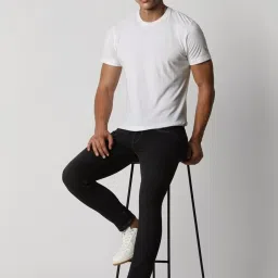 Van Heusen Black Skinny Fit Jeans image 4