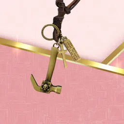 M Men Style Stainless Steel Gold-Plated Pendants image 4