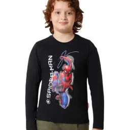 Proteens Kids Black & Red Cotton Printed Full Sleeves T-Shirt-picture-48