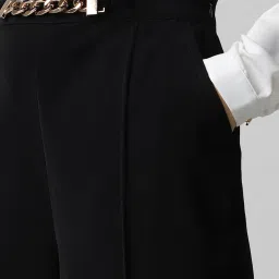 Van Heusen Black Regular Fit Mid Rise Trousers image 5