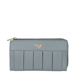 Baggit Blue Textured Zip Around Wallet for Women-picture-29