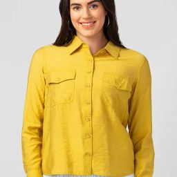Spykar Yellow Regular Fit Shirt-picture-15