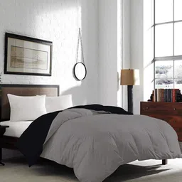 CURIOUS LIFESTYLE Teal & Grey Microfiber Heavy Winter 300 GSM Double Bed Comforter-picture-11