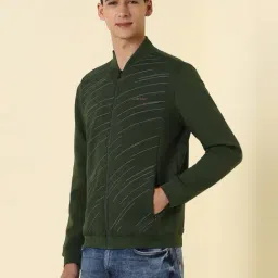 Allen Solly Green Regular Fit Printed Sweatshirt image 3
