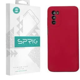 Sprig Liquid Silicone Back Cover for MOTOROLA G52 (Red)-picture-40