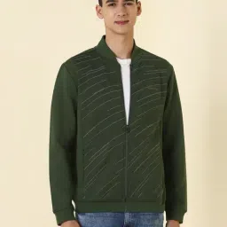 Allen Solly Green Regular Fit Printed Sweatshirt image 1