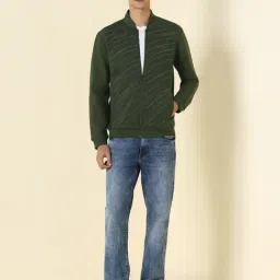 Allen Solly Green Regular Fit Printed Sweatshirt image 5