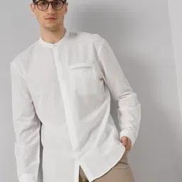 Celio White Cotton Regular Fit Shirt-picture-29