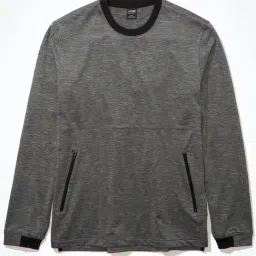 American Eagle Grey Regular Fit Printed Sweatshirt image 3