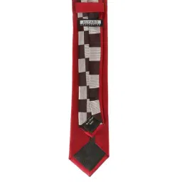 Alvaro Castagnino Paneled Red & Black Necktie image 3