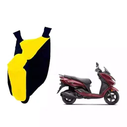 Auto Pearl Waterproof Two Wheeler Cover For Suzuki Burgman Street 125 (Yellow & Blue)-picture-10