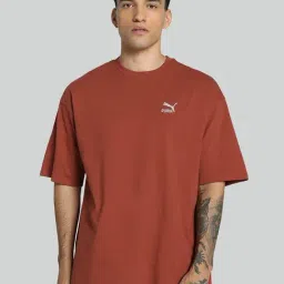 Puma Red Cotton Regular Fit Unisex T-Shirt-picture-11