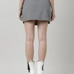 Bene Kleed Light Grey Mini Skirt image 2
