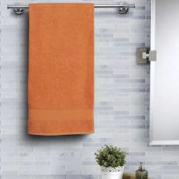 Maspar Orange Cotton Bath Towel (Medium)-picture-5