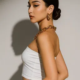 CORSICA Women Solid Off-Shoulder Tube Crop Top image 4