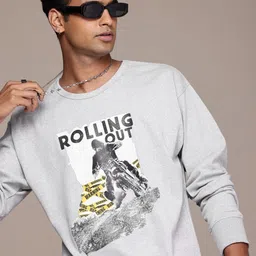 The Roadster Lifestyle Co. Men Printed Relaxed Fit Sweatshirt-image-15