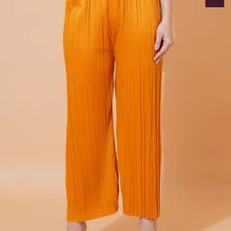 kintu parantu Women Pack Of 2 Comfort Mid-Rise Loose Fit Cropped Trousers-image-6