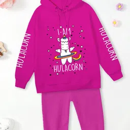 FOREVER FRIDAY Girls Printed Pure Cotton Sweatshirt With Jogger-picture-16
