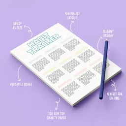 mimikry Habit Tracker Undated 120 GSM Tear-Off Planning Sheets, Checklist Productivity A5 Note Pad Multi-Sectional 12 Pages image 2