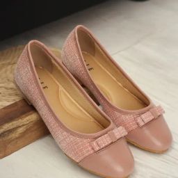 Elle Women's Nude Flat Ballets-picture-5
