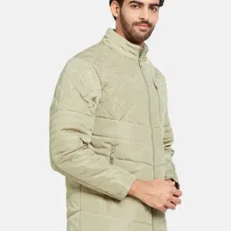 METTLE Light Beige Regular Fit Quilted Jacket image 4