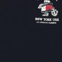 TOMMY HILFIGER Boys Blue Graphic Regular Fit Cotton T-Shirt image 5