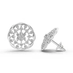 Sparkles 14k (585) White Gold Lab Grown Diamond 0.49 CT Eternal Diamond Earrings image 2