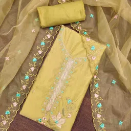 KIMISHA Embroidered Unstitched Dress Material-picture-25