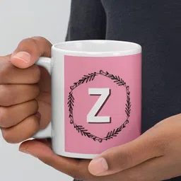 Mr UVD White & Pink Typography Printed Ceramic Glossy Mug 350 ml image 4