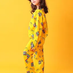 YK Girls Printed Night suit image 3