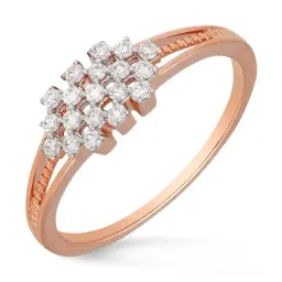 Malabar Gold and Diamonds 18k IGI Certified Diamond Rose Gold Ring for Women-picture-30