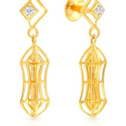Malabar Gold and Diamonds 22k Gold Earrings for Women-picture-27