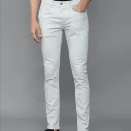 Louis Philippe Jeans Grey Cotton Slim Fit Jeans-picture-15