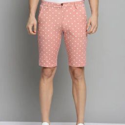 showoffff SHOW OFF Peach Cotton Regular Fit Printed Shorts-picture-16