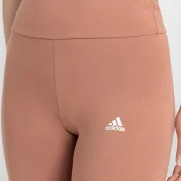 ADIDAS Brown Cotton Printed Sports Tights image 5