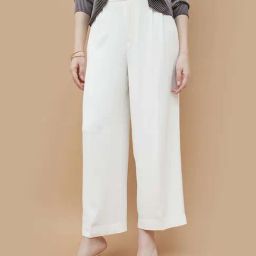 Code By Lifestyle Off White Regular Fit Trousers-picture-25